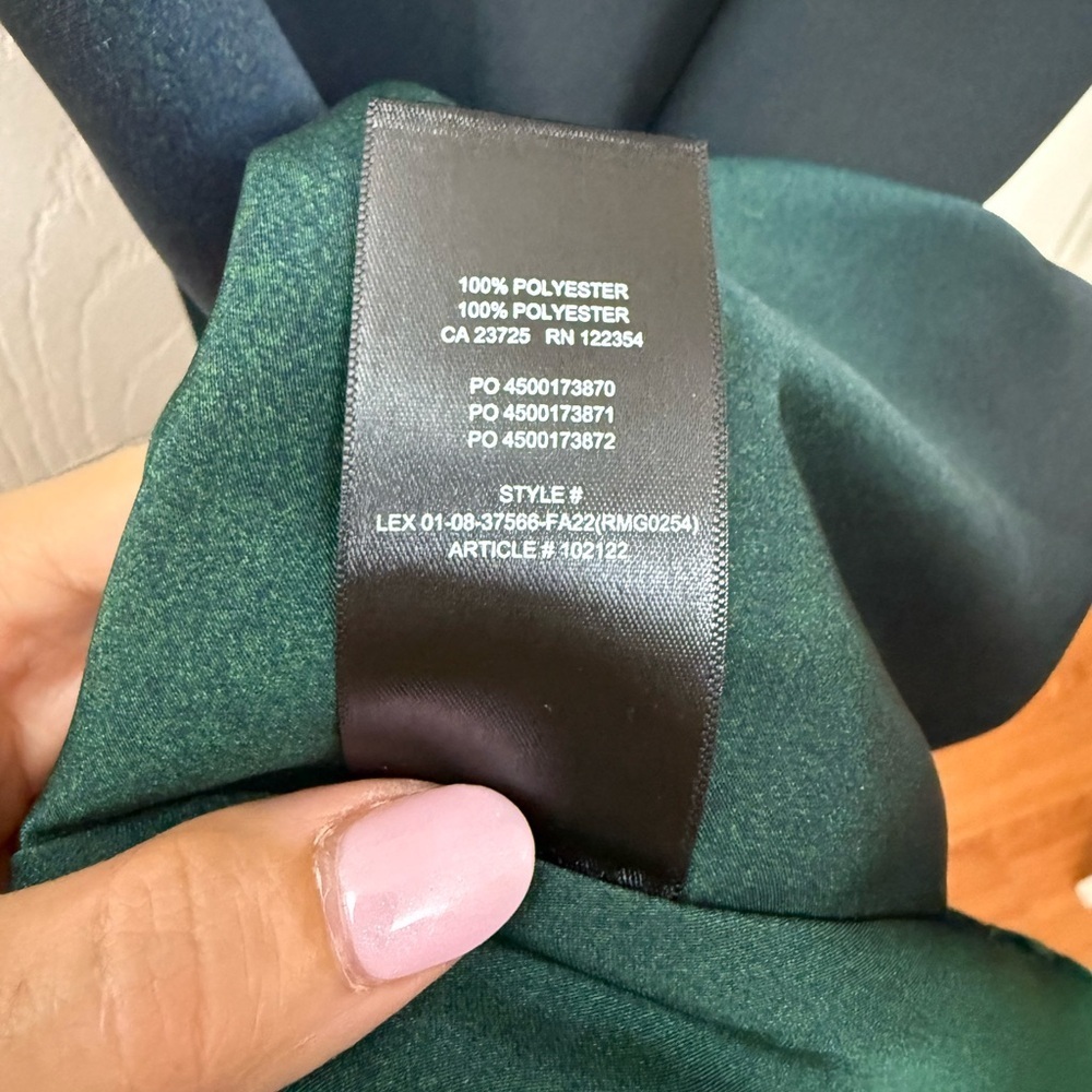 Babaton Mini Slip Model Dress in Green and Blue Ombre XS Aritzia #102122 - Picture 6 of 6